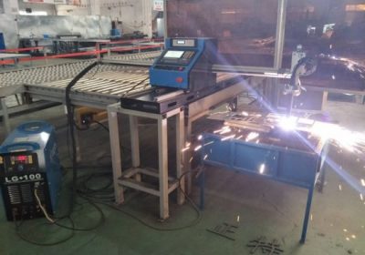 Aukštos tikslumo Hiwin kvadratinės geležies plazmos pjaustyklė 1300 * 2500mm aliuminio lakštas cnc plazmos pjovimo mašina Huayuan 65A plazmos galia