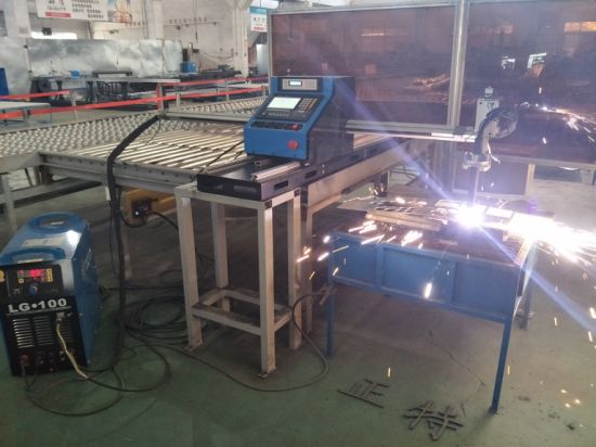 Metalo CNC plazmos pjovimo mašina, tiek plazma, tiek liepsnos pjaustymas
