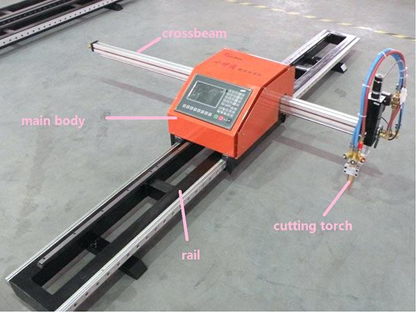 CNC plazmos liepsnos pjovimo mašina plazminis antgalis elektrodas