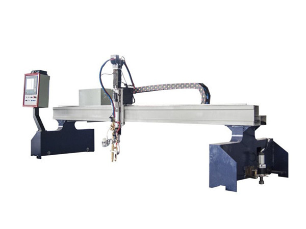 pigių CNC plazmos metalo pjovimo staklės CNC plazmos ir gręžimo plieno galvijų skydai gantry tipo mašina